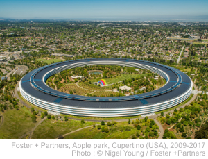 Norman Foster, Centre Pompidou, Apple Park, Cupertino